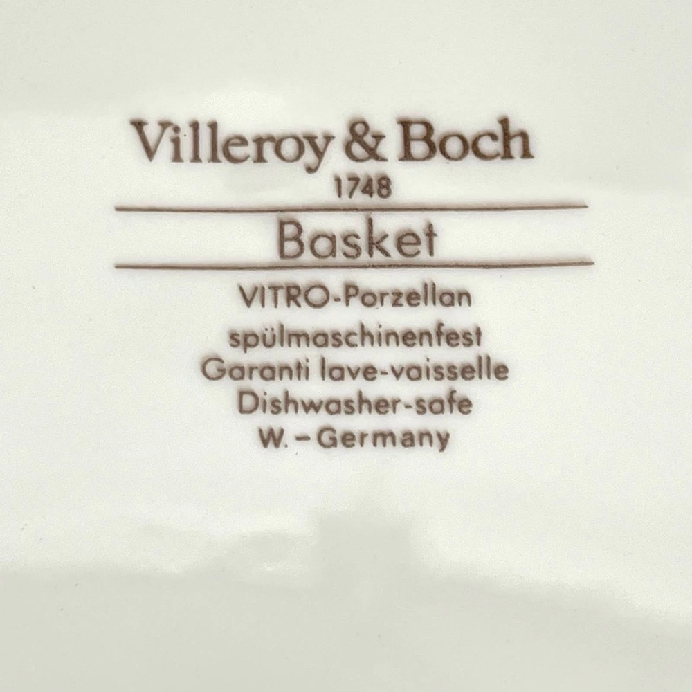 Villeroy & Boch Basket 10,5” dinner plates- set of 3 - Picture 5 of 6